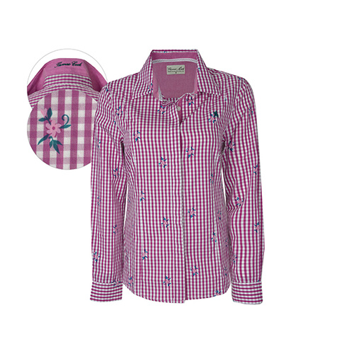 T6W2129050 THOMAS COOK MEN'S ANGIE PRINT L/S SHIRT [Size: 8 Colour: Purple Orchid]