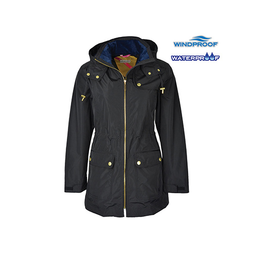 T6W2715069 THOMAS COOK WOMEN'S BELLENDEN WATERPROOF COAT [Size: 8 Colour: Black]