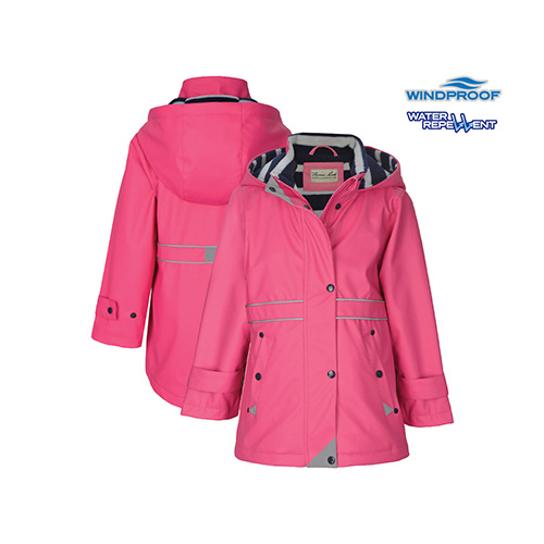 T6W5701082 THOMAS COOK GIRL'S REFLECTIVE RAINCOAT [Size: 2 Colour: Hot Pink]
