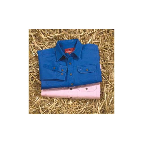 TCP7101005 Thomas Cook Kid's Light Cotton Drill Shirt [Size: 2 Colour: Cobalt]