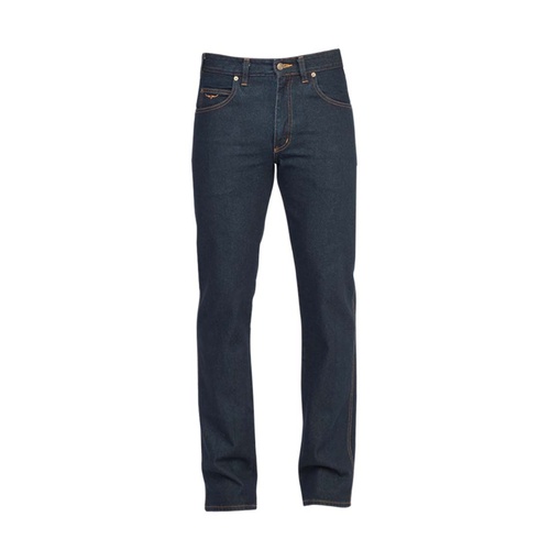 TJ265DEP301 R.M. Williams Men's Legends Slimfit Boot Cut Jeans [Size: 28 Colour: Indigo Leg: Long]