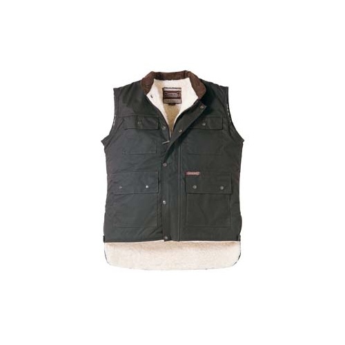 VEM1098HW0: Driza-Bone Jumbuck Wool Lined Vest [Size: XS Colour: Brown]