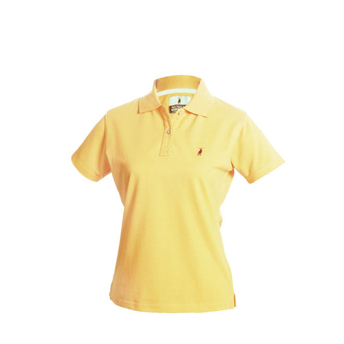 W-POLO- LEM Nungar Women's Pique Knit Polo [Size: 8 Colour: Yellow]