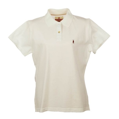 W-POLO-WHI Nungar Women's Pique Knit Polo [Size: 8]