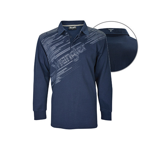 X6W1551001 WRANGLER MEN'S BLUEY RUGBY [Size: S Colour: Ink]
