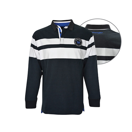 X6W1552036 WRANGLER MEN'S DILLON RUGBY [Size: S Colour: Black]