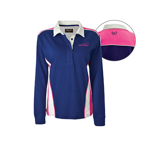 X6W2551001 WRANGLER WOMEN'S VICTORIA RUGBY [Size: 8 Colour: Navy/Fuschia]