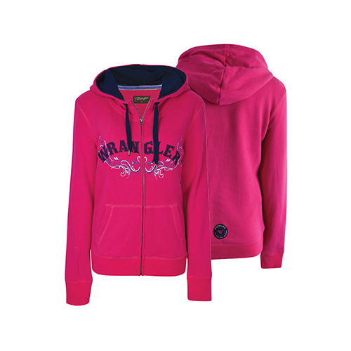 X6W2777005 WRANGLER WOMEN'S TALISSA ZIP UP HOODIE [Size: 8 Colour: Fuschia]