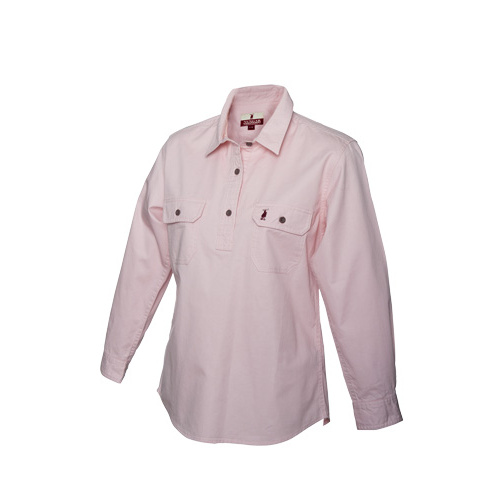 YPP5 Nungar Tilly Girl's 1/2 Plcket Work Shirt [Size: 8 Colour: Pale Pink]